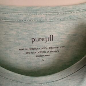 J. Jill Mint Heather Crew-Neck Tee